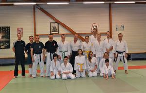 Entraînement Aïkido-Karate Defense training 19-12-2014